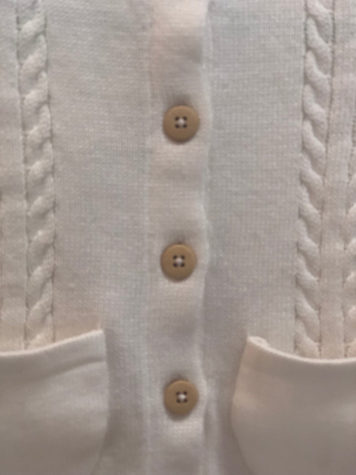 Korango Cable Cardigan White