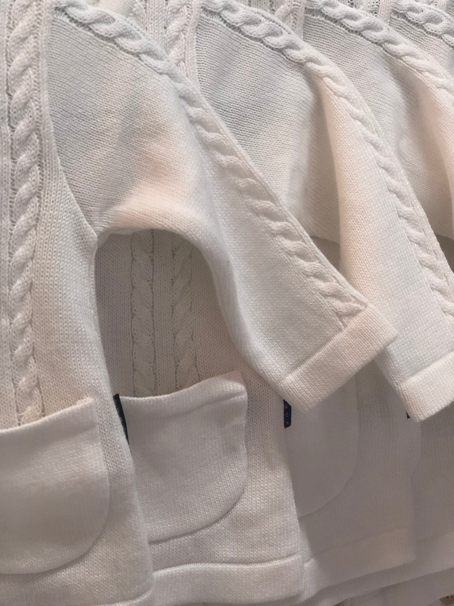 Korango Cable Cardigan White