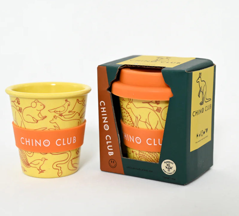 Baby Chino Bamboo Reusable 4oz/8oz Cups & Straws from