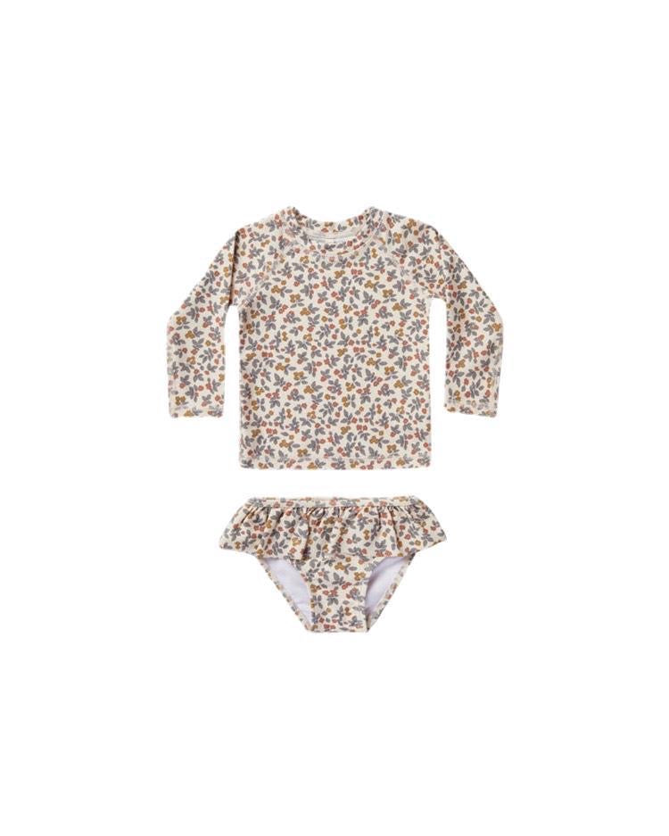 Summertime Collection 2 piece girls rash suits