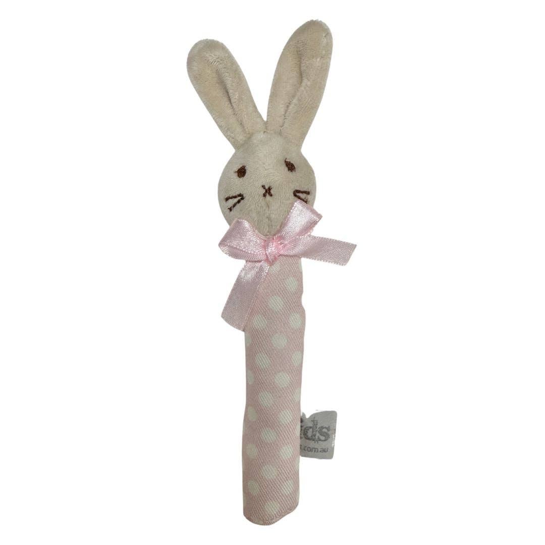 Bunny Rattle Mini - Beige/Pink - 18cm