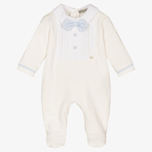 Tyler’s White Velour Winter Occasion Romper