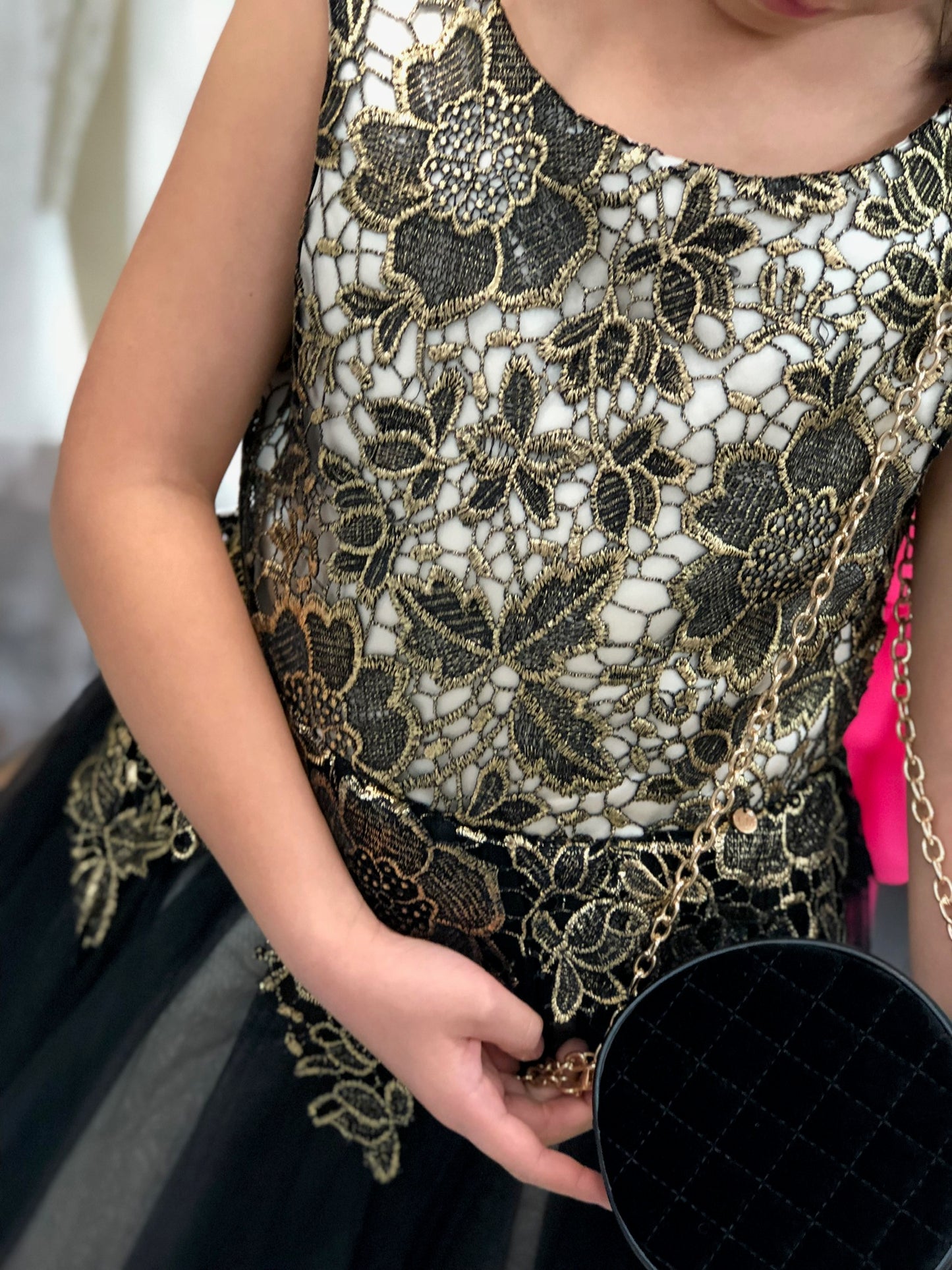 Mary’s Black & Gold Dress