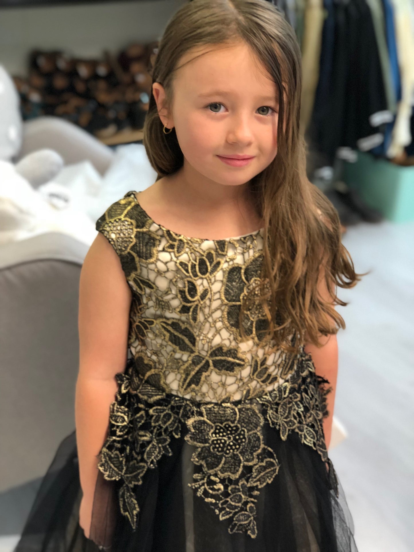 Mary’s Black & Gold Dress