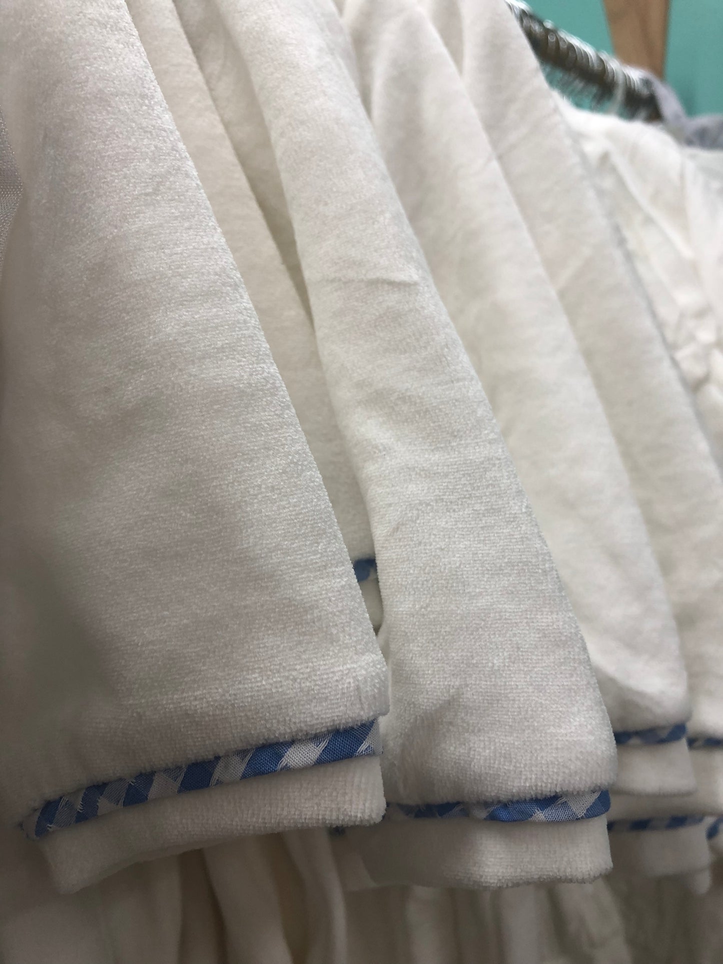 Tyler’s White Velour Winter Occasion Romper
