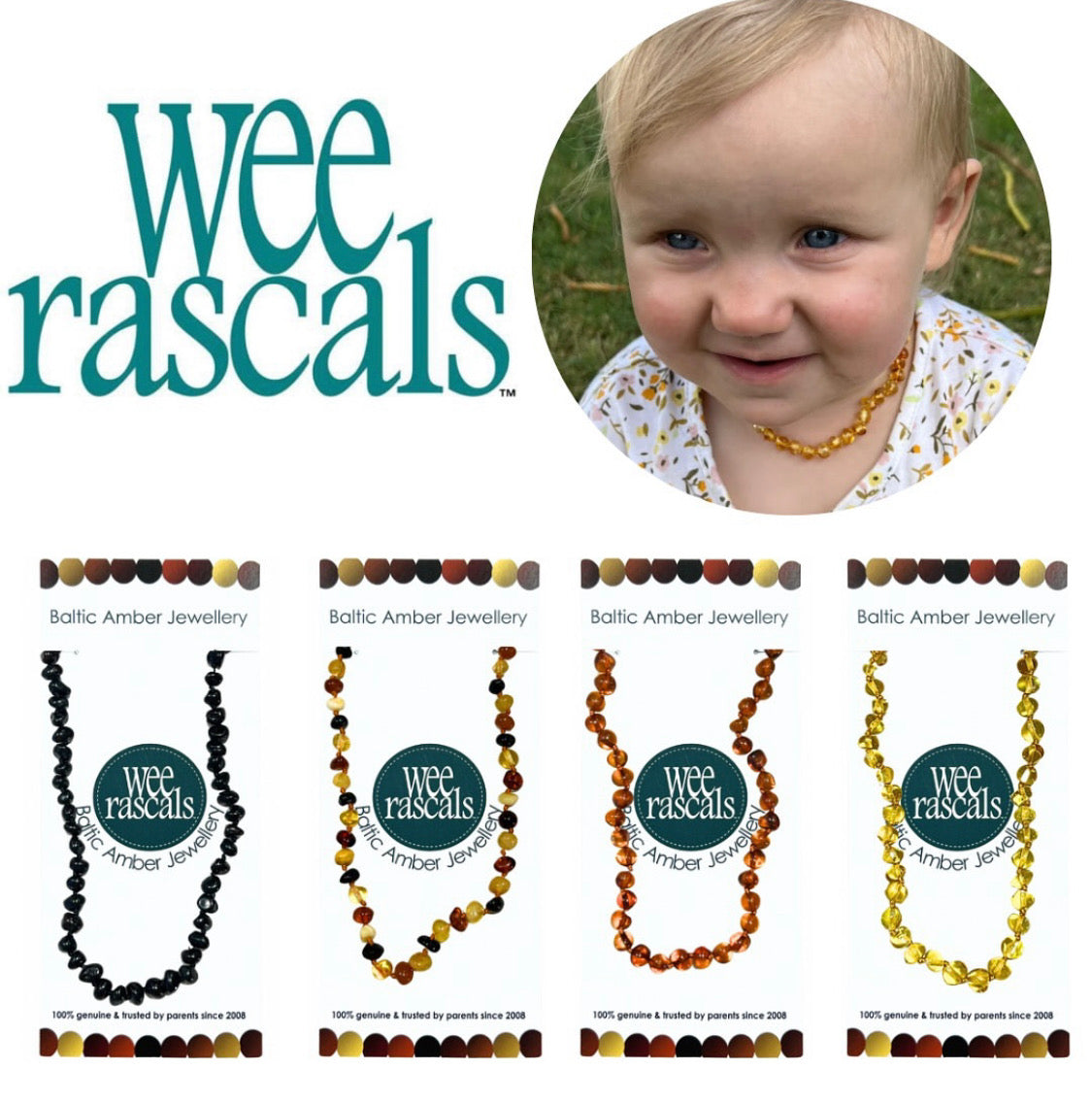 Wee Rascals Amber Beads Jewellery from