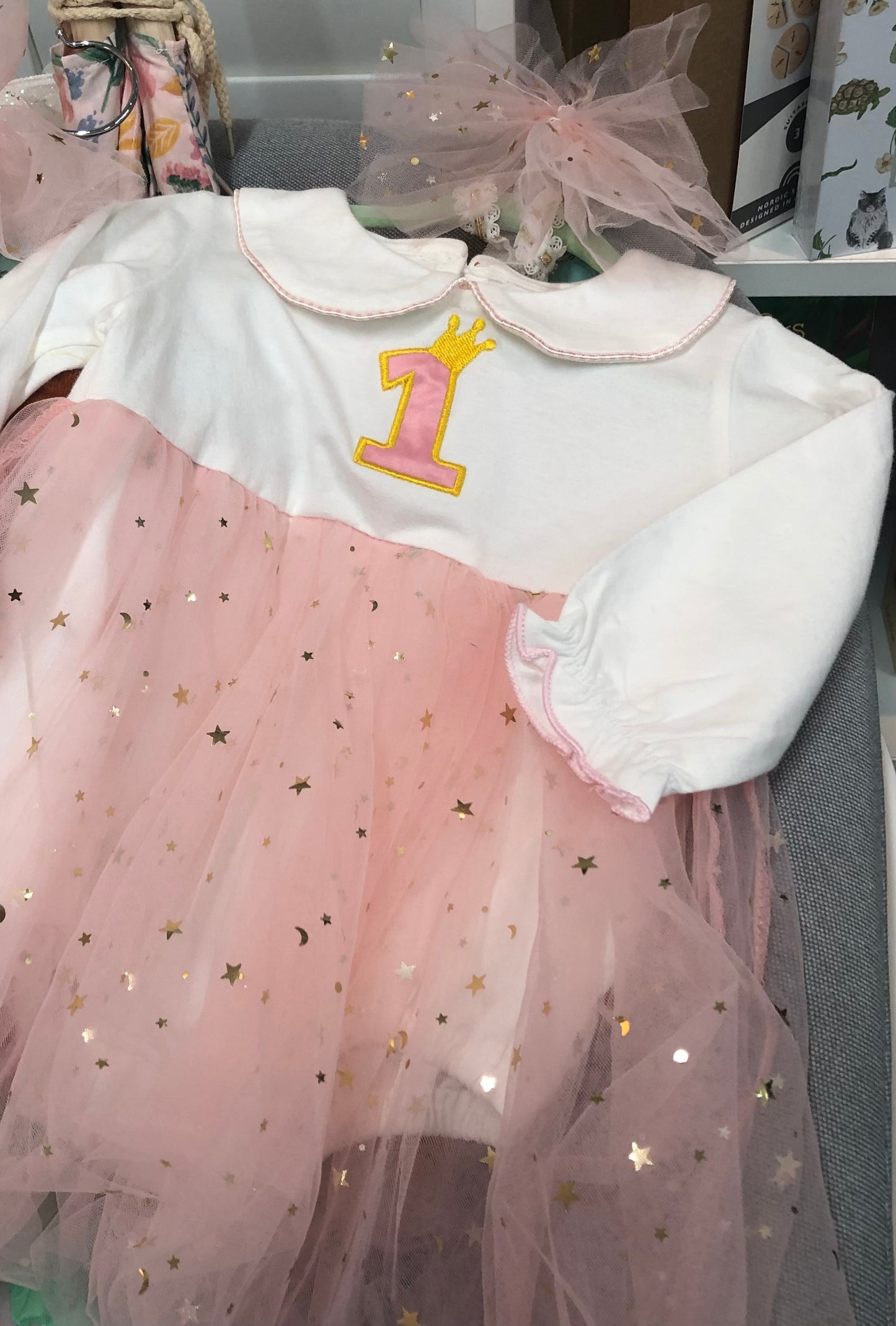 First Birthday Princess Dress - Short and Long Sleeve available