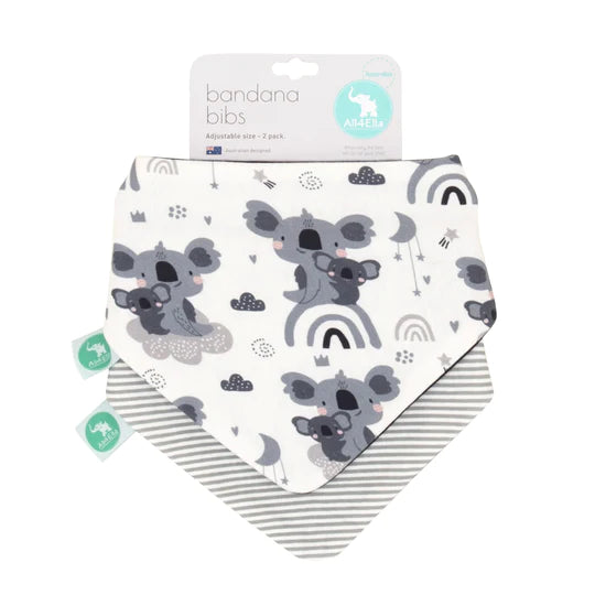 Bandana Bibs 2 Pack Reversible Assorted Designs