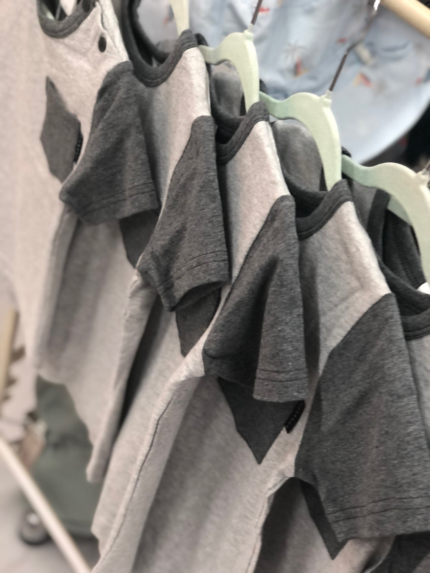 Korango Colour Block Tee's - Tapioca & Grey