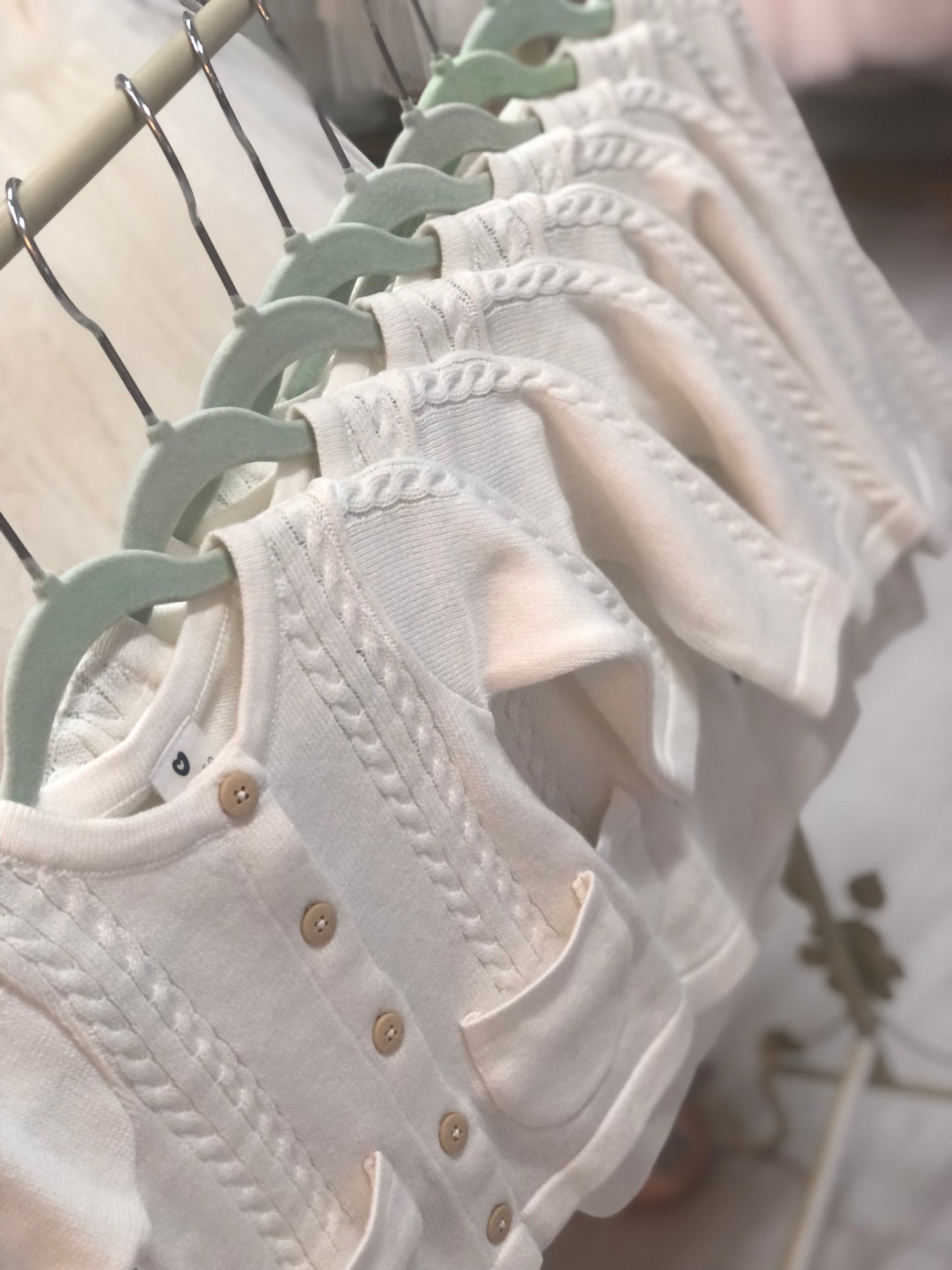 Korango Cable Cardigan White