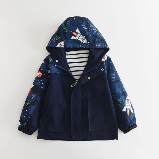 Blast Off Boys Rain Jacket