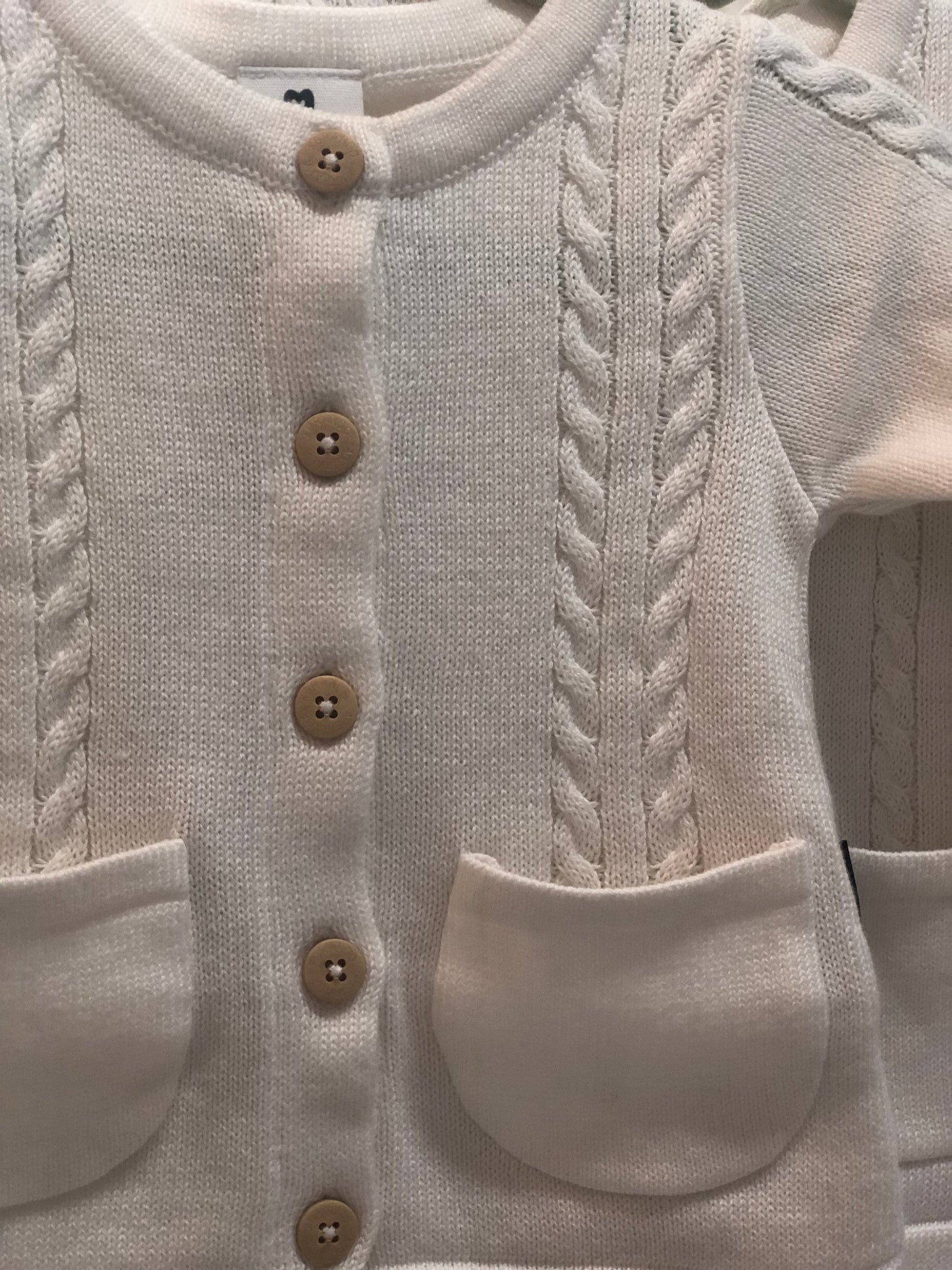 Korango Cable Cardigan White
