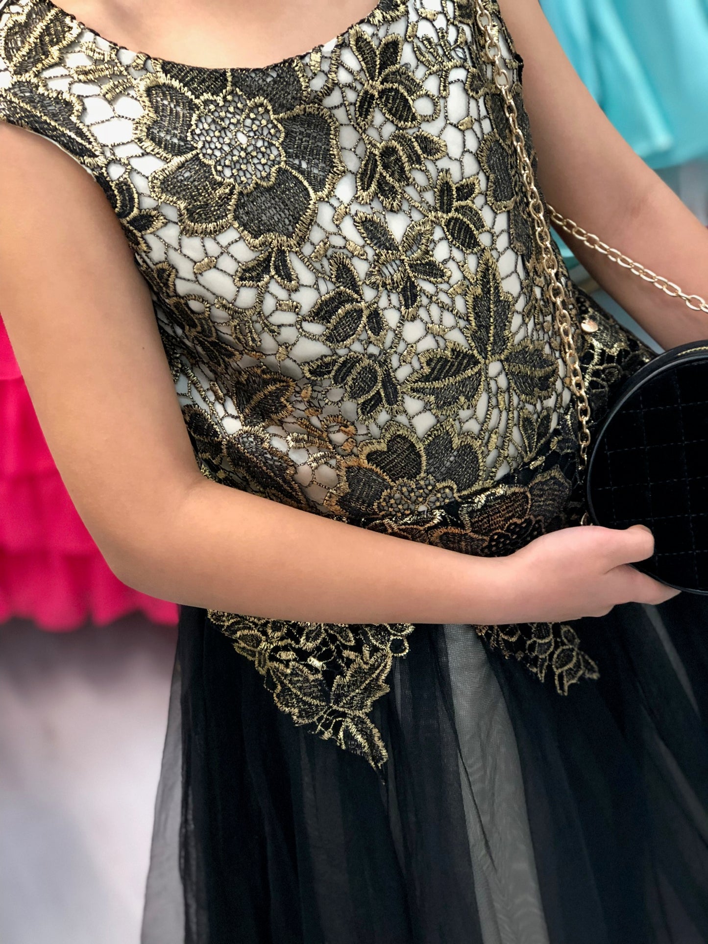 Mary’s Black & Gold Dress