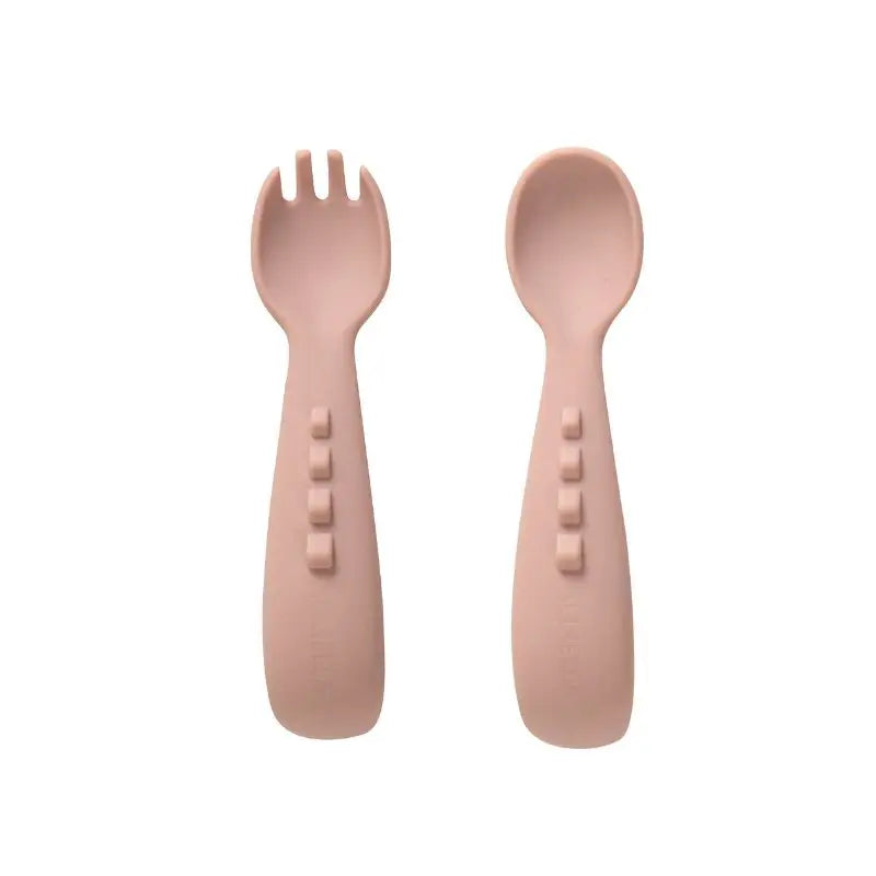 Silicone Comfy Grip Cutlery – Spoon + Fork Set