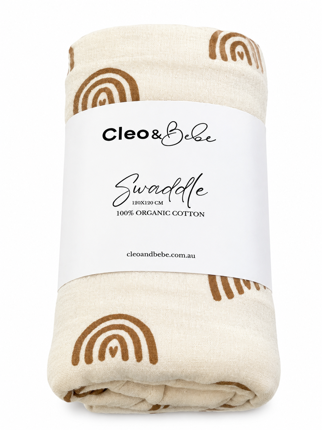 Baby Organic Muslin Wrap - Vanilla Rainbows