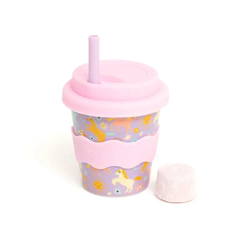 Baby Chino Bamboo Reusable 4oz/8oz Cups & Straws from