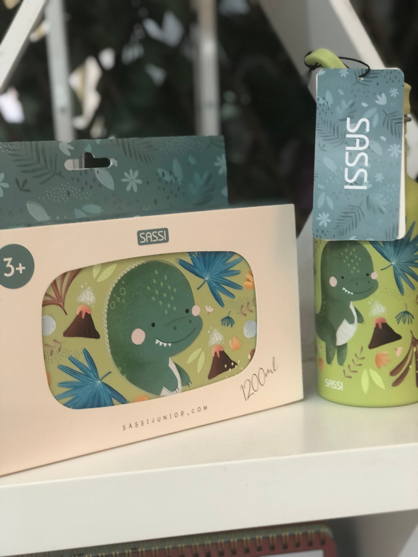 Cranky the Dinosaur Lunch Box and Drink Bottle by Sassi