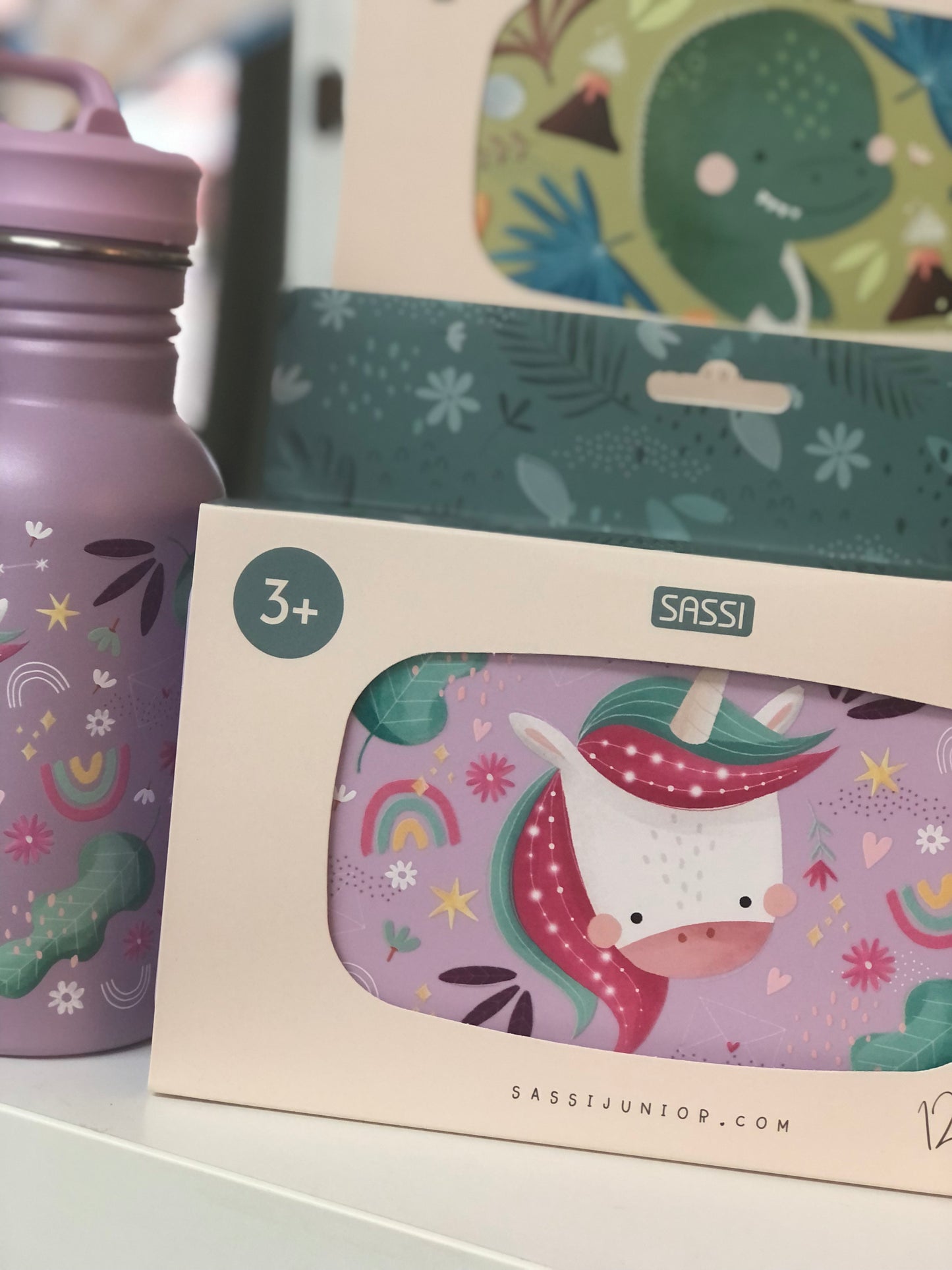 Sparkly the Unicorn Lunch Box and Drink Bottle by Sassi