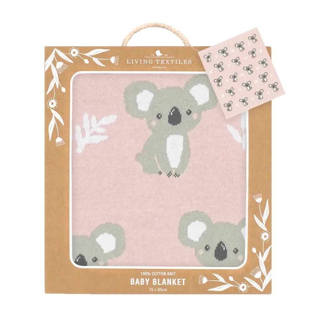 Australiana Baby Blanket - Koala/Pink