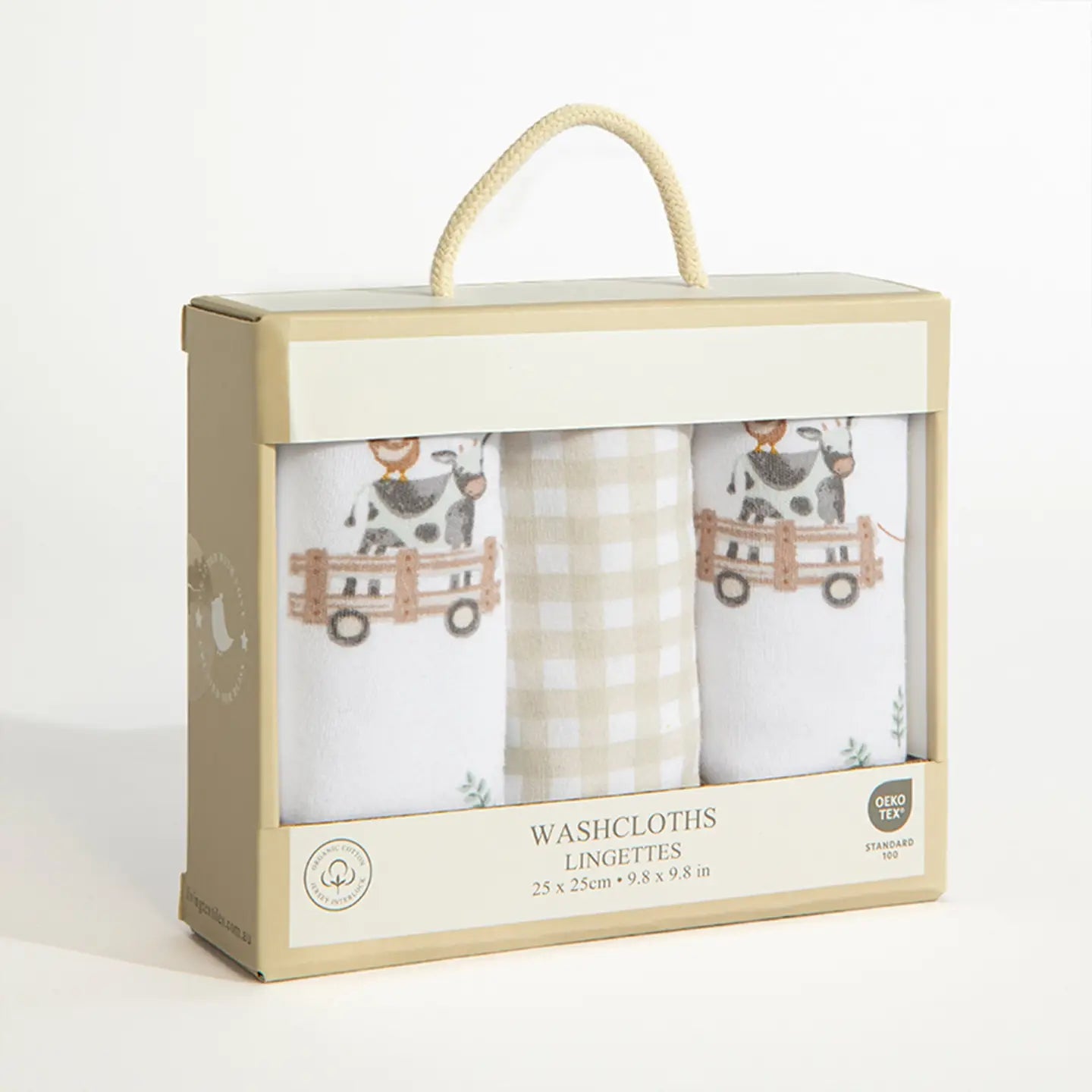 Tractor Ride Wash Cloths 3 Pack