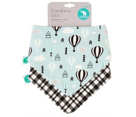 Bandana Bibs 2 Pack Reversible Assorted Designs