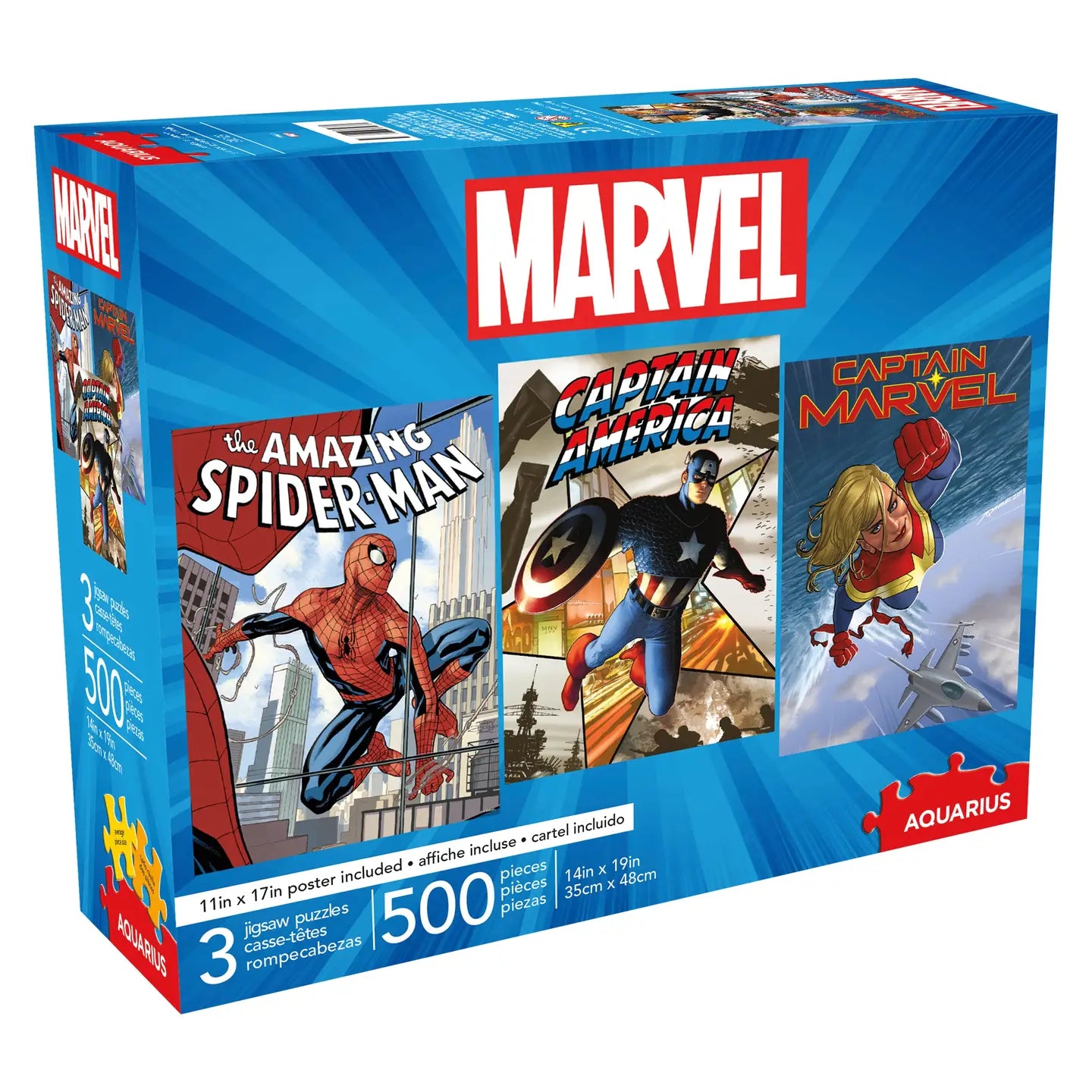 Marvel 500pc X 3 Puzzle Set
