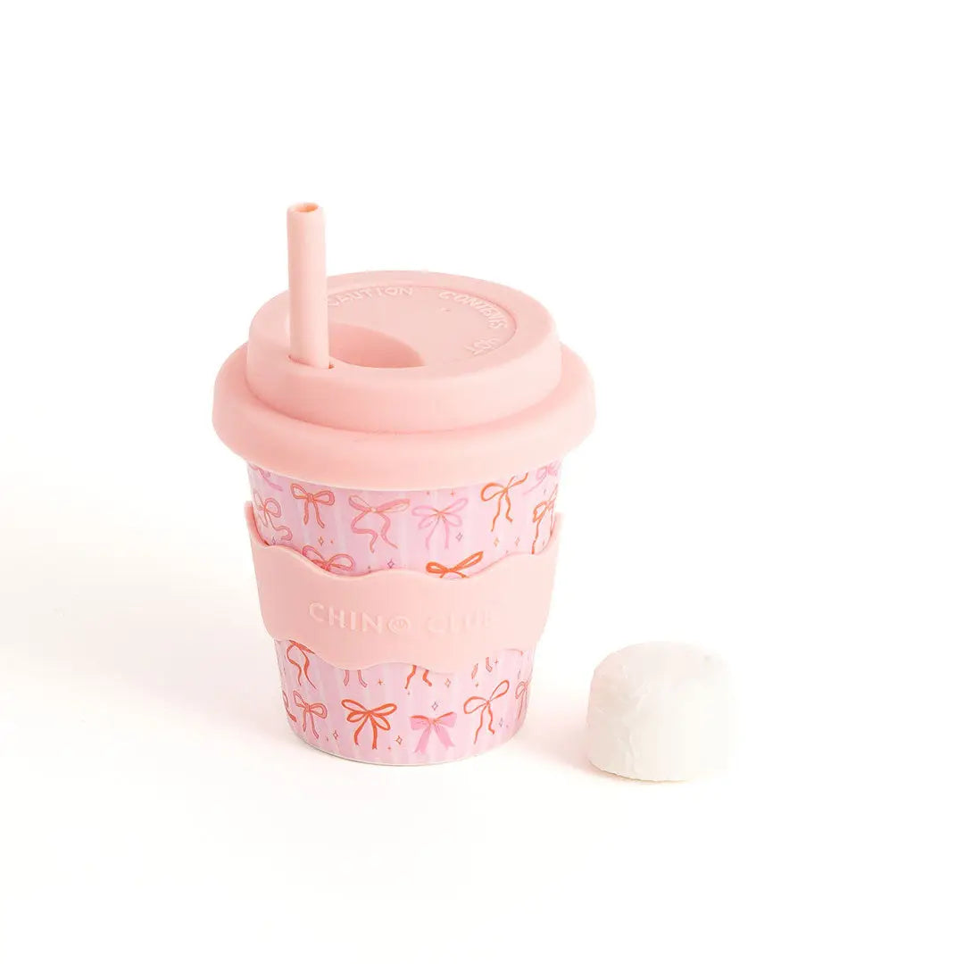 Baby Chino Bamboo Reusable 4oz/8oz Cups & Straws from