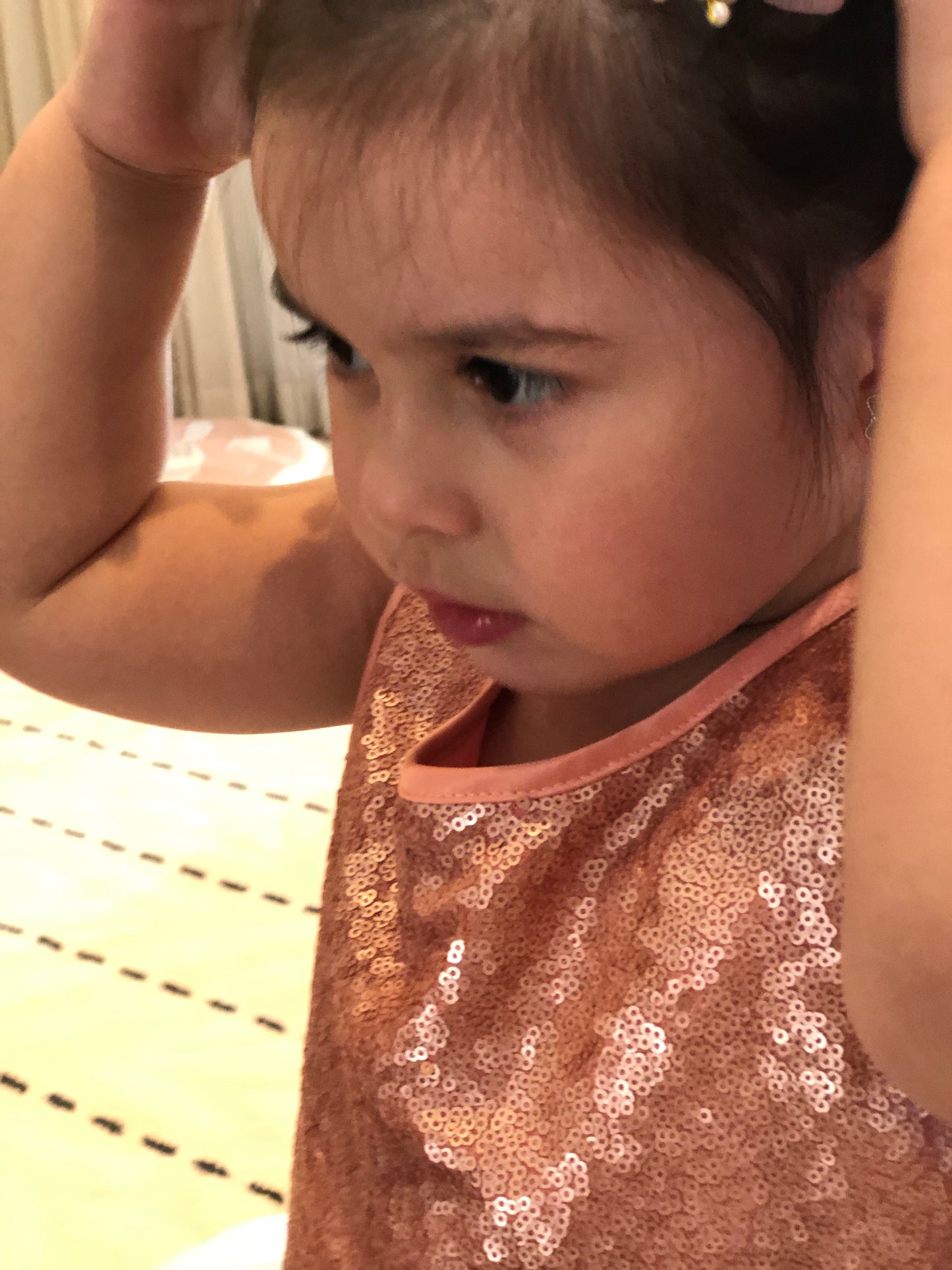 Girls Glitter Dress - Gold and Rose Gold available