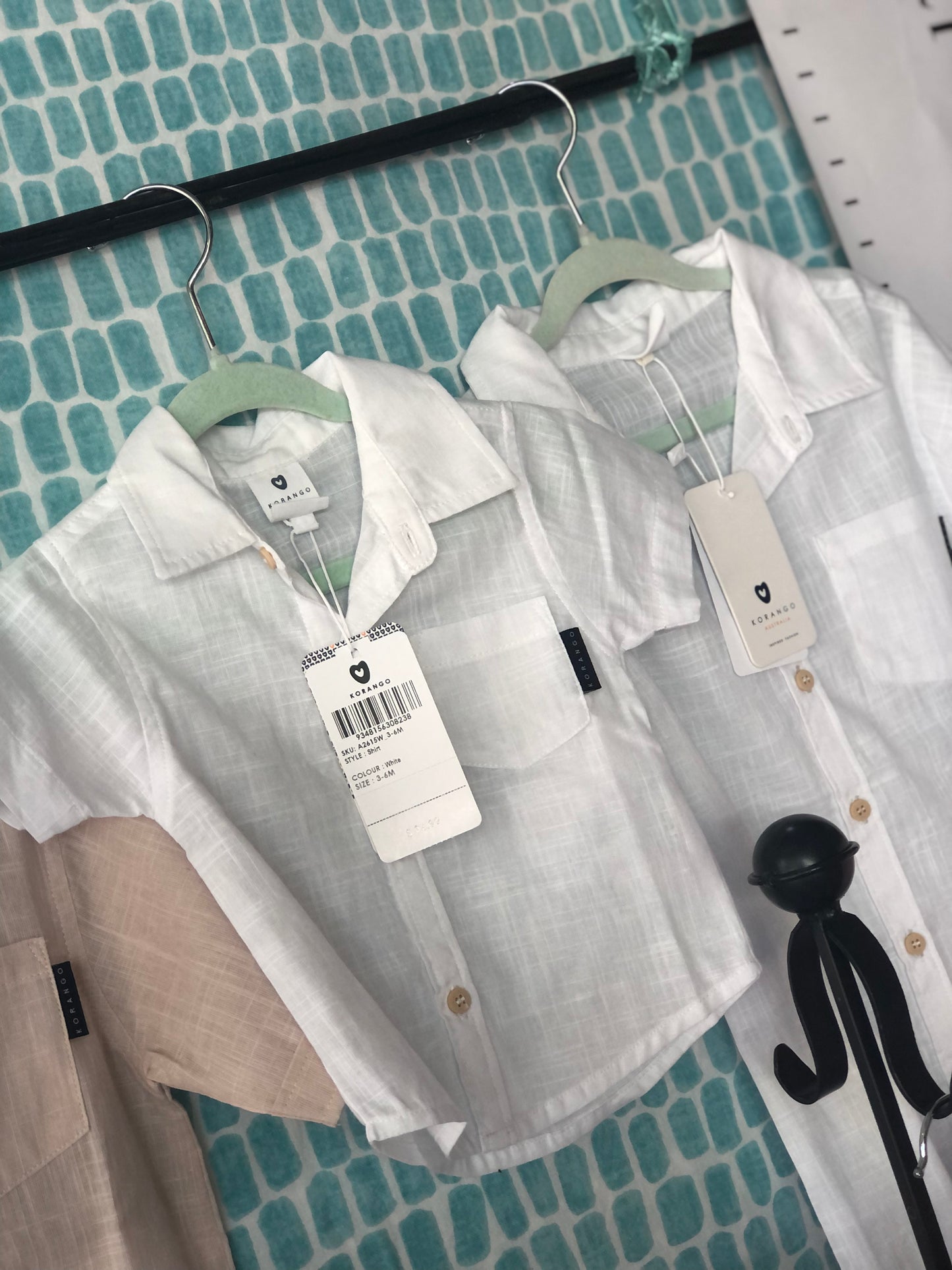 Korango Short Sleeve White Shirt