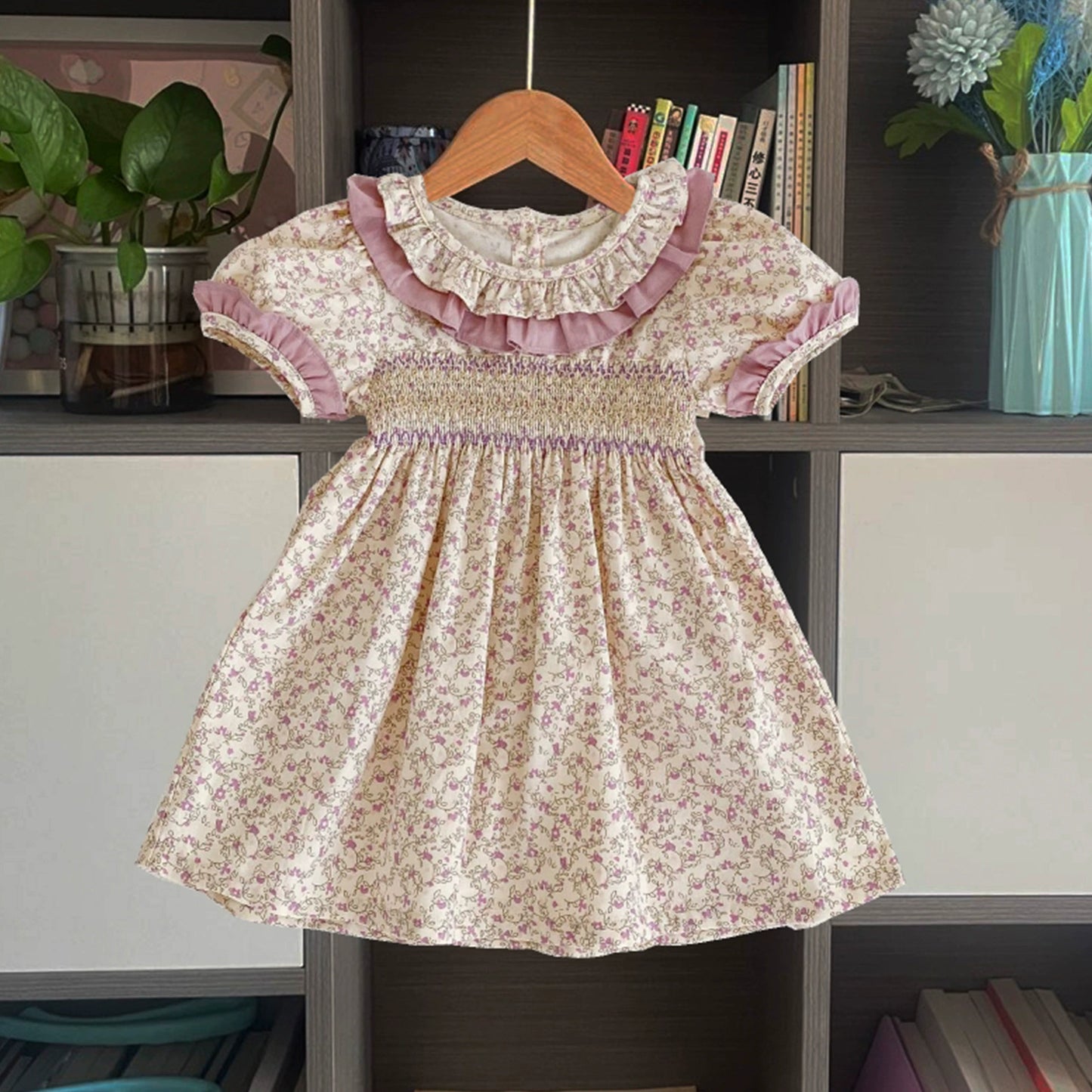 Avery’s Lilac Smocked Dress