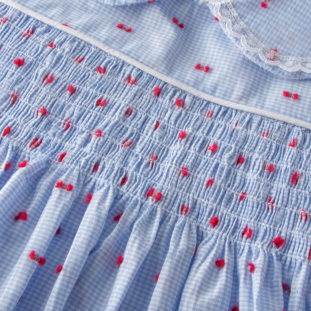 Blue Smocked Dress