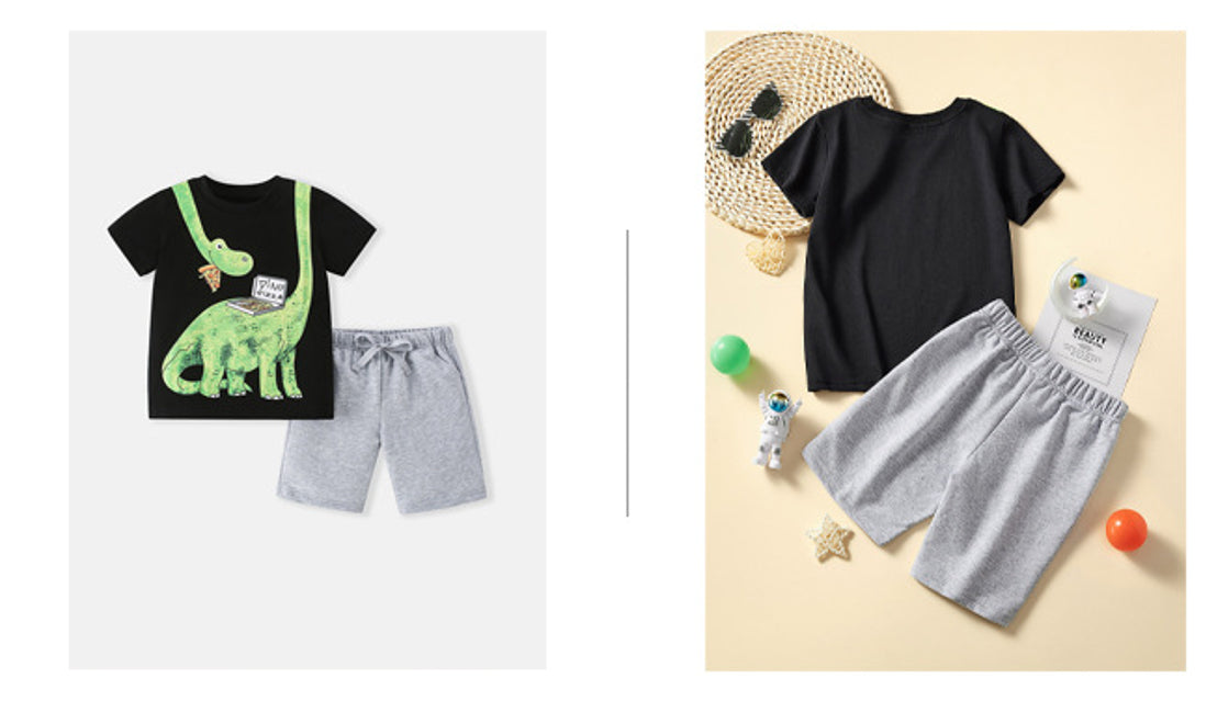 Dino Pizza Boys 2 piece set