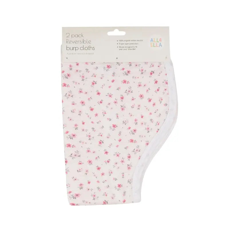 All4Ella 2 Pack Reversible Burp Cloth Collection
