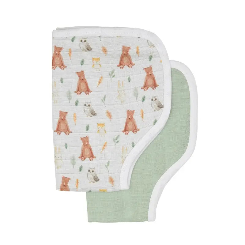 All4Ella 2 Pack Reversible Burp Cloth Collection