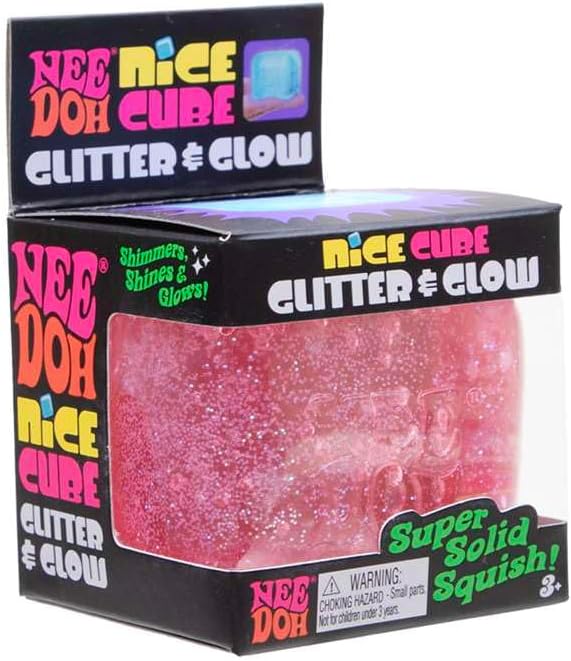 Nee Doh Nice Cube Glitter & Glow