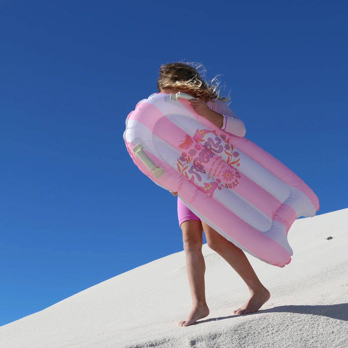 Kids Surf Mat Pink Stripe