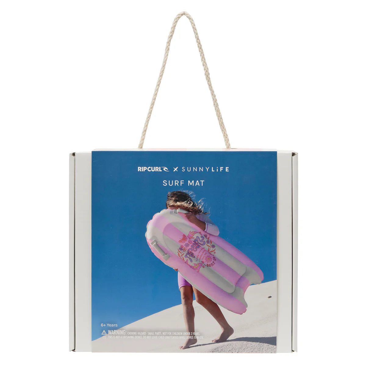 Kids Surf Mat Pink Stripe