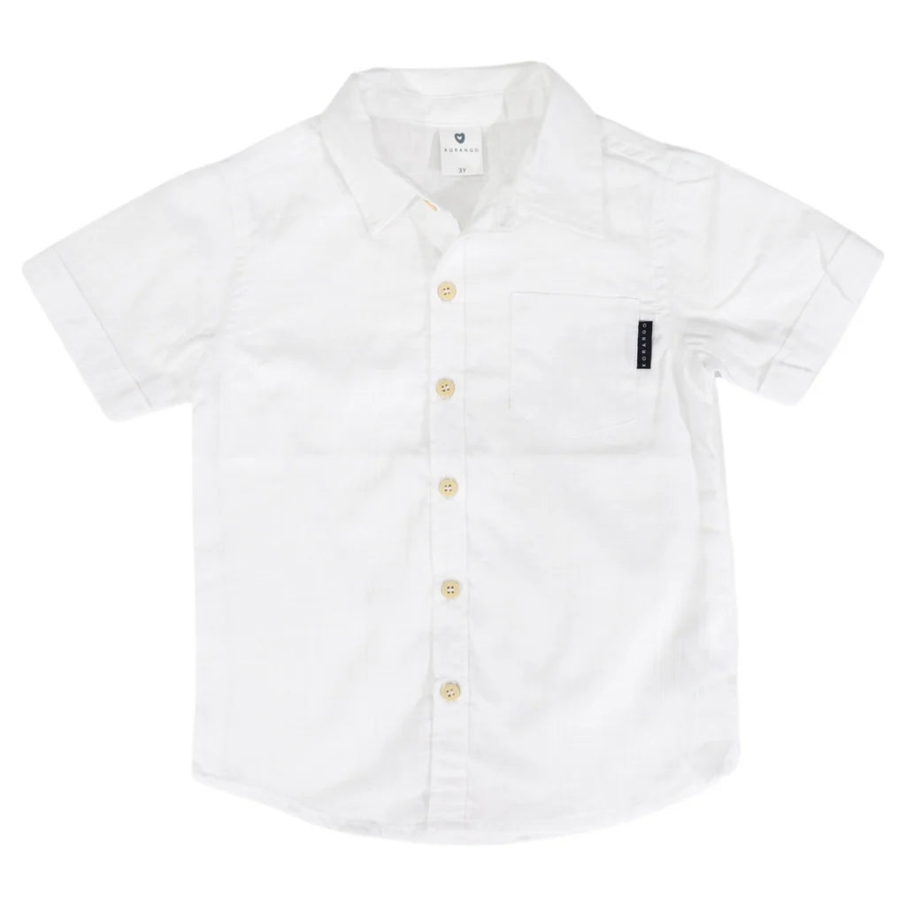 Korango Short Sleeve White Shirt