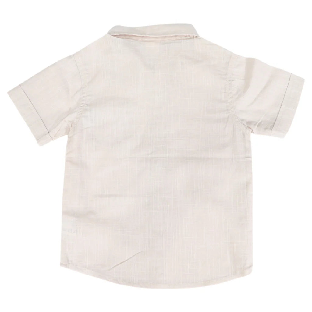 Korango Short Sleeve Beige Shirt