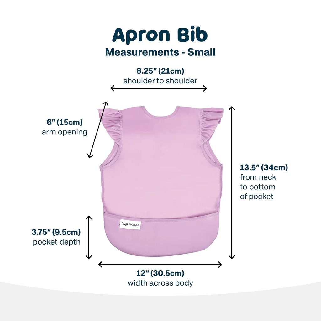 Tiny Twinkle - Mess-proof Apron Bib Ruffle - Unicorn Confetti from