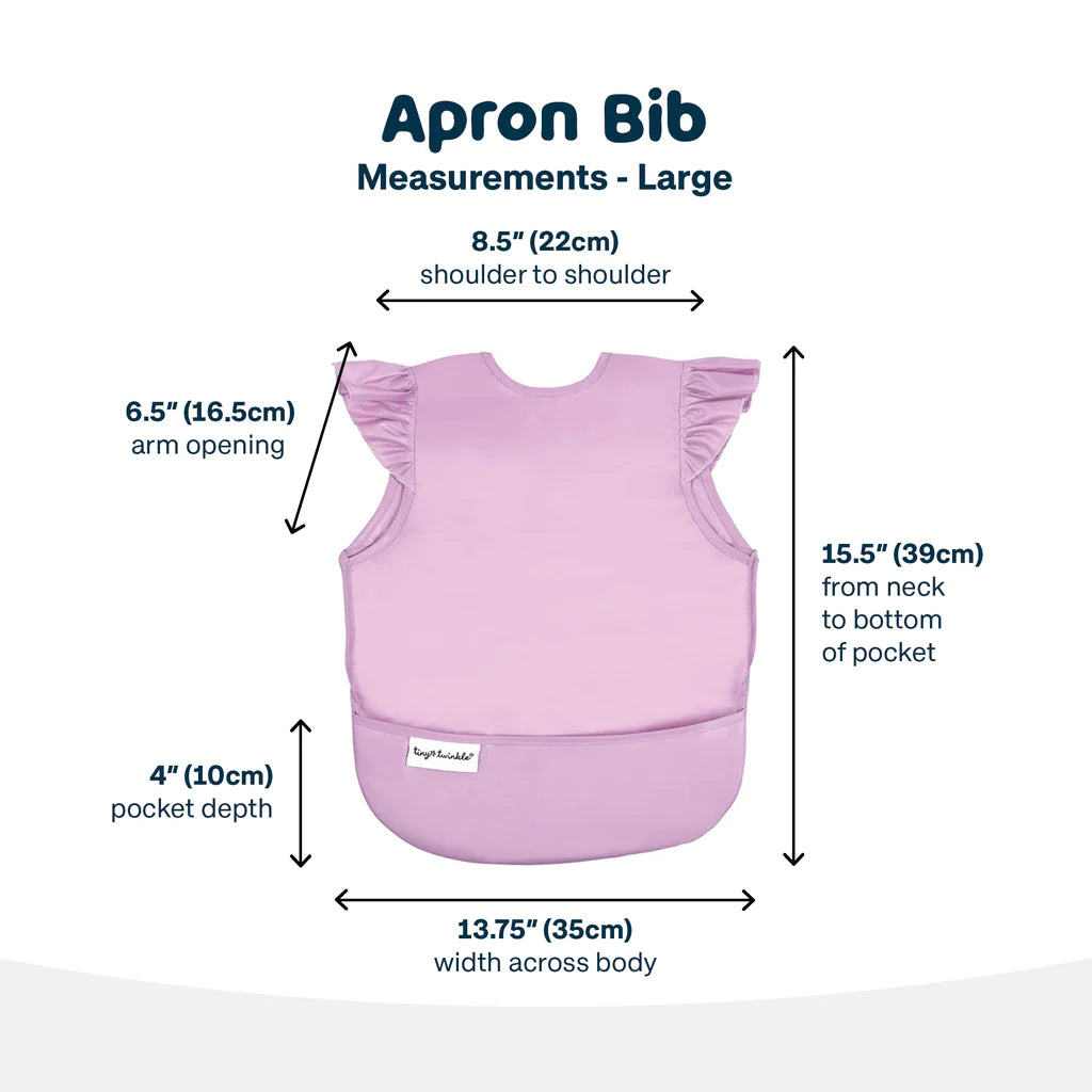 Tiny Twinkle - Mess-proof Apron Bib Ruffle - Unicorn Confetti from