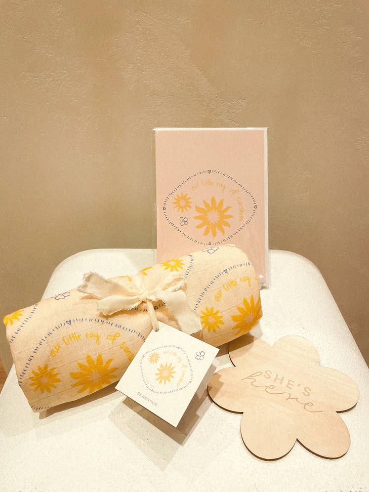 The Name Nest - Our little ray of sunshine baby wrap