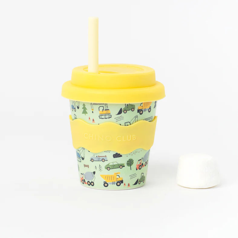Baby Chino Bamboo Reusable 4oz/8oz Cups & Straws from