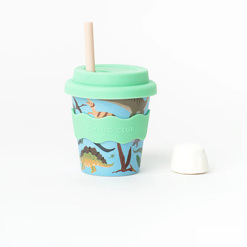 Baby Chino Bamboo Reusable 4oz/8oz Cups & Straws from
