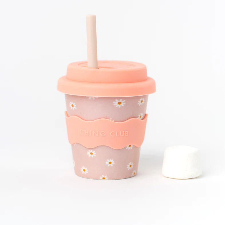 Baby Chino Bamboo Reusable 4oz/8oz Cups & Straws from