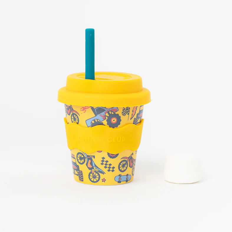 Baby Chino Bamboo Reusable 4oz/8oz Cups & Straws from
