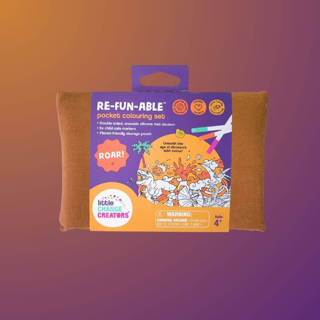 ROAR! Pocket Reusable Colouring Mat
