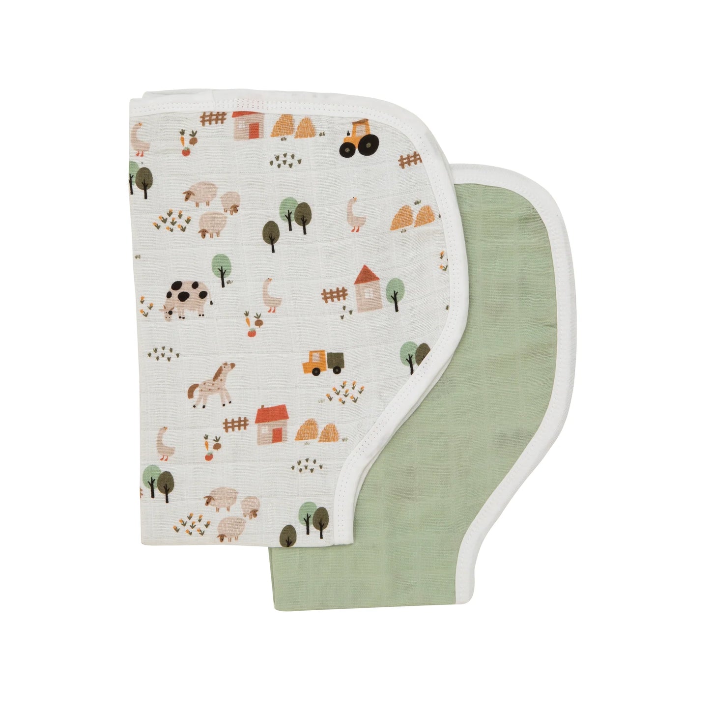 All4Ella 2 Pack Reversible Burp Cloth Collection
