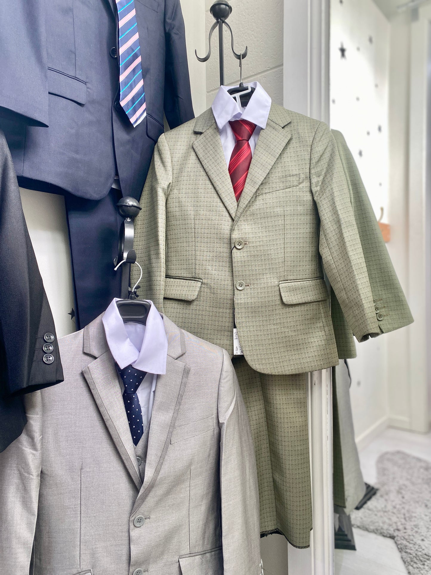 Formal Boy’s 5  Piece Tailored Suits