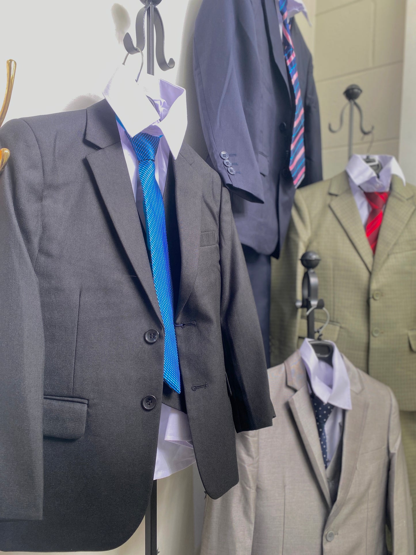 Formal Boy’s 5  Piece Tailored Suits